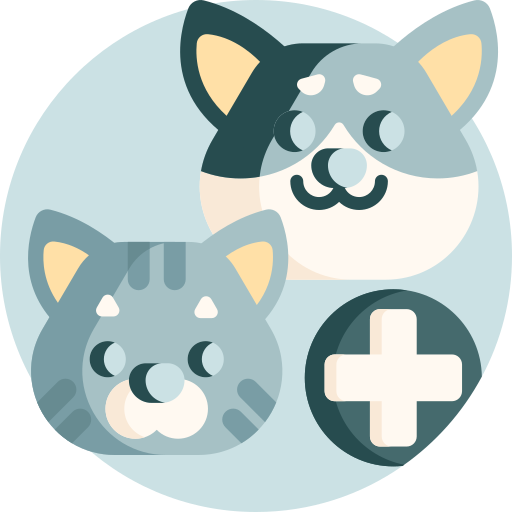 dibujo de busto de dos animales